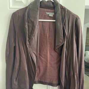 Vince mixed fabric jacket